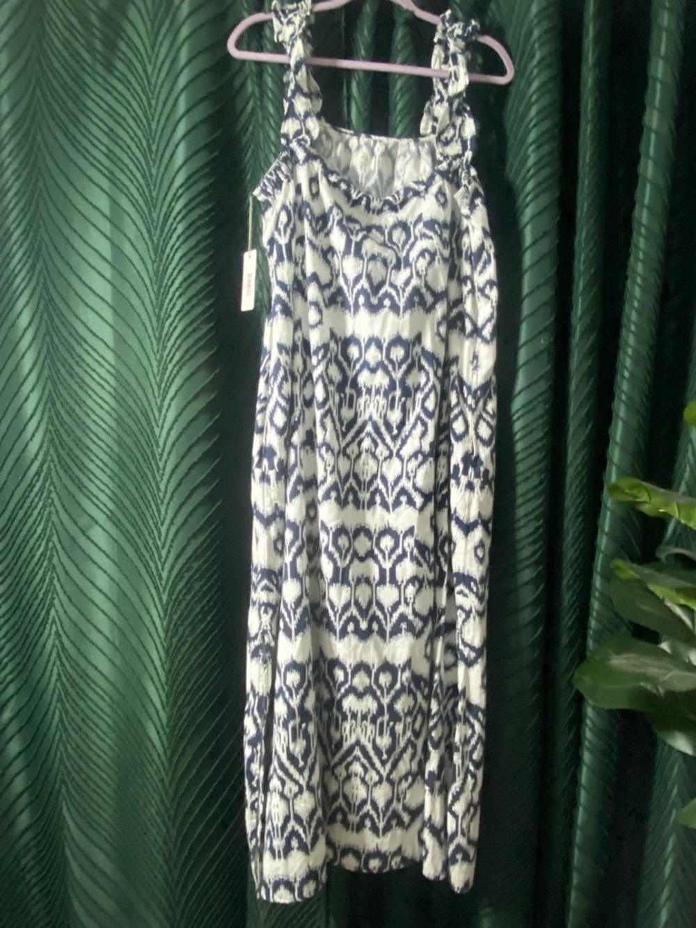 Brochu Walker Navy & White  Maxi Dress